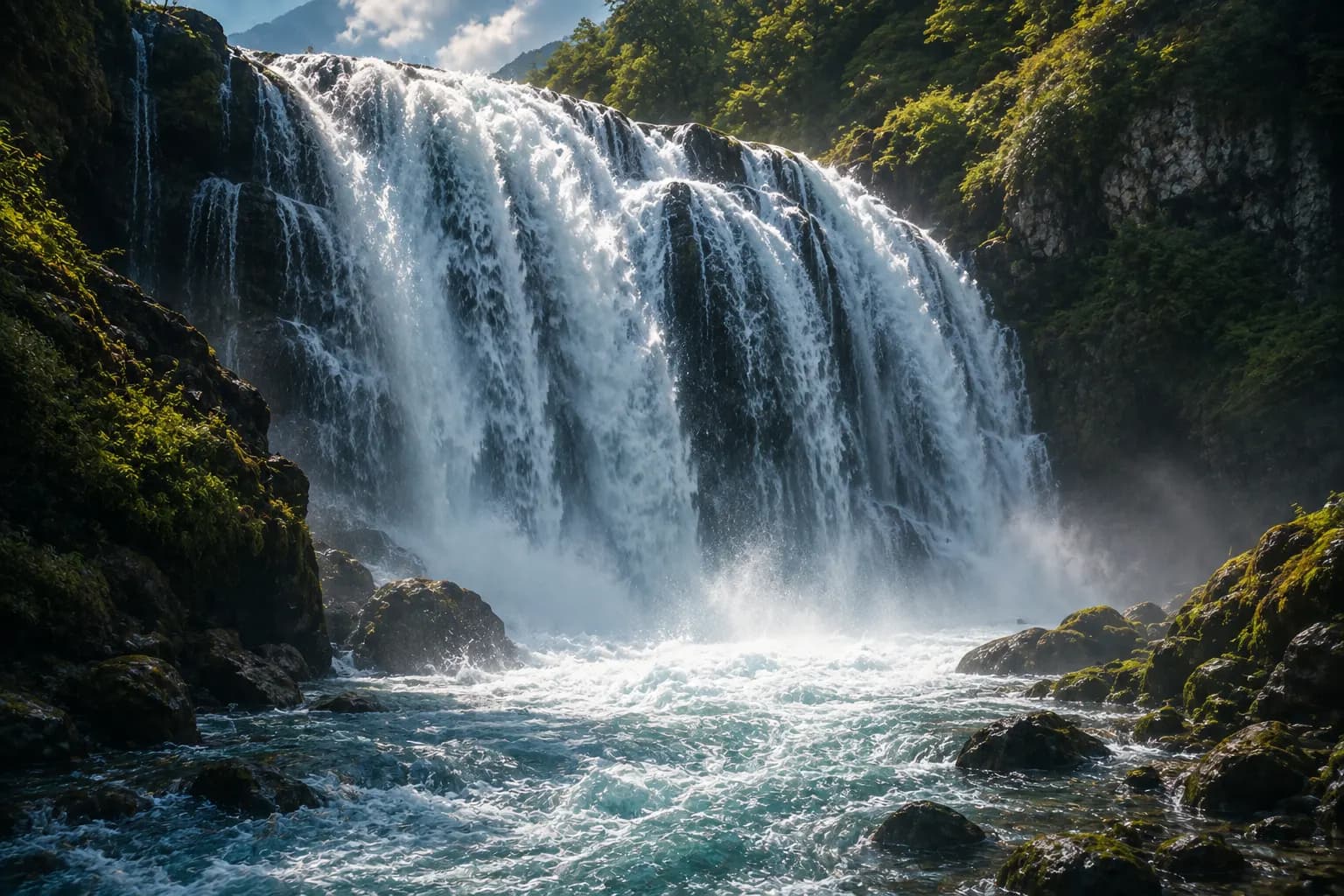 Agua en movimiento como símbolo de cambio y transformación
